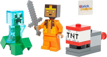 LEGO Minecraft Mini Set: Hero Minifigure with Charged Creeper
