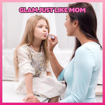 Barbie Makeup Filled Backpack Set, Including Lip Balm, Nail Polish, Nail File, Hair Bows, and Other Accessories, Ages 3+ for Parties, Sleepovers and Makeovers, by Townley Girl