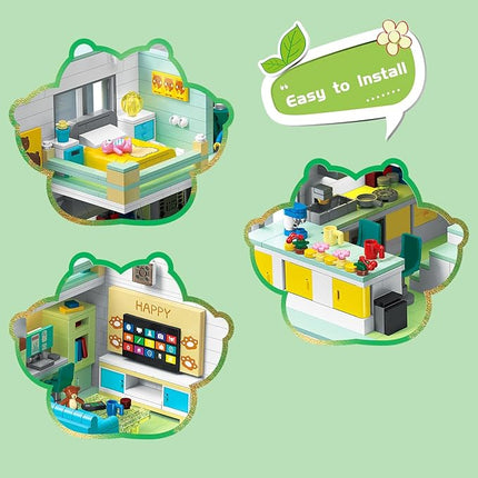 Friends House Building Block Set, Pets Collection Small Brick Model Set, Creative Mini Toy Building Sets, Children’s Day Birthday for Teens Kids Boys Girls 8+, 1035 PCS