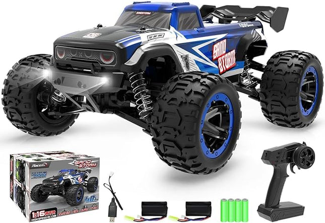 RACENT RC Truck 1:16 4x4 All Terrain RC Car 40KPH High Speed Remote Control Cars for Adults