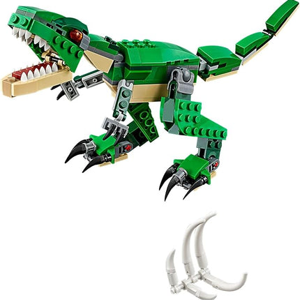 LEGO Creator 3 in 1 Mighty Dinosaur Toy, Transforms from T. rex to Triceratops to Pterodactyl Dinosaur Figures, Great Gift for 7-12 Year Old Boys & Girls, 31058