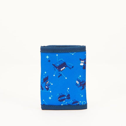 LEGO Trifold Wallet, Kids Unisex Wallet for Boys and Girls, with Clear ID Window, Card and Cash Pockets and Secure Hook and Loop Closure, Stargazer