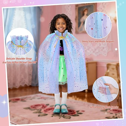 Meland Princess Dress Up - Dress Up Clothes for Girls with Toys,Christmas Birthday Gift for Toddler Girls 3,4,5,6,7,8 Years