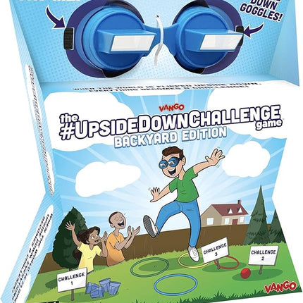 Vango The UpsideDownChallenge Game Backyard Edition for Kids & Family - Complete Fun Outdoor Challenges with Upside Down Goggles - for Game Night and Lawn Parties - Ages 8+