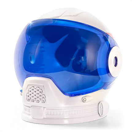 Blue Marble NASA Astronaut Helmet Halloween Costume Accessory – Wearable Space Helmet for Astronaut Costume for Kids, Sticker Sheet, Halloween Accessory for Boys and Girls, Dress Up and Pretend Play