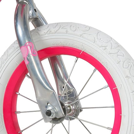 Dynacraft Barbie 12-18 Inch Girls BMX Bike for Age 3-9 Years - Fun and Stylish Design, Sturdy and Durable, Perfect for Kids Learning to Ride, Easy to Assemble, Ideal for Young Riders