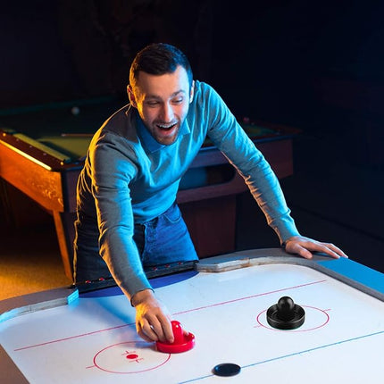 URATOT Air Hockey Accessories - Pushers, Pucks & Paddles (4 Pushers, 8 Red Pucks, 8 Green Pads)