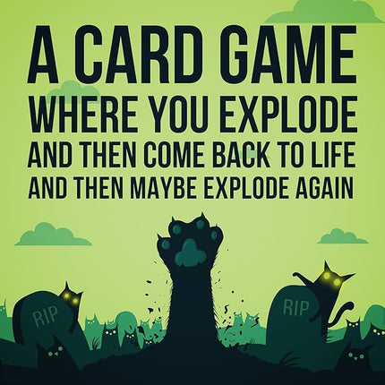 Exploding Kittens Zombie Kittens 2-5 Players - Ages 7+ - 15 Minutes to Play - High Stakes Zombie Card Game - Party Game, Family Game Night, Kid and Adult Card Game