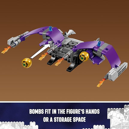 LEGO Marvel Green Goblin Construction Figure - Building Toy for Boys & Girls, Ages 8+ - Marvel Villain Action Figure W/Glider and Pumpkin Bombs - Gift for Fans - 76284