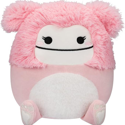 Squishmallows 8-Inch Brina Pink Bigfoot with Fuzzy Belly - Little Ultrasoft Official Kelly Toy Plush