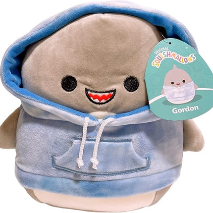 Squishmallows Hoodie Animal Squad Plush Toy (12" Gordon The Shark)