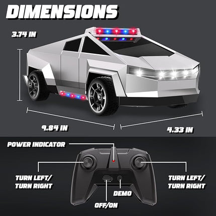 Remote Control Car Toys, 1:22 RC Trucks Toy for Boys, RC Car with Light and Loadspace, 4WD Electric Vehicle Toys, Birthday Gifts for Boys/Girls Age 4 5 6 7 8 9 10-12+