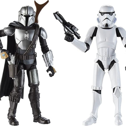 STAR WARS Galaxy of Adventures The Mandalorian 5-Inch-Scale Figure 2 Pack with Fun Blaster Accessories, Toys for Kids Ages 4 and Up (Amazon Exclusive)
