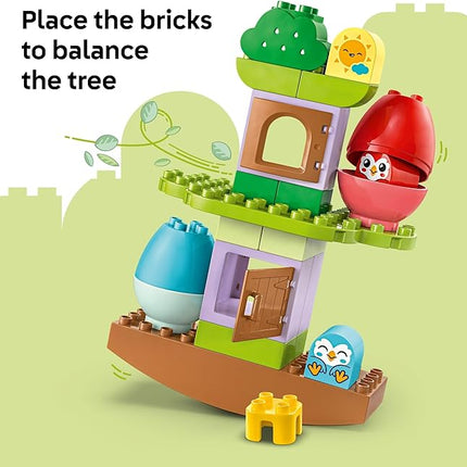 LEGO DUPLO My First Balancing & Stacking Tree Toddler Sensory Building Blocks - Learning & Education Toys for Preschool - Birthday Gifts for 1-3 Year Old Boys & Girls - 10440