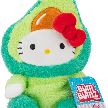 BumBumz 7.5-inch Hello Kitty FruitBumz Plush - Sanrio Hello Kitty Dressed as an Avocado Collectible Toy - from The Makers of Original Squishmallows