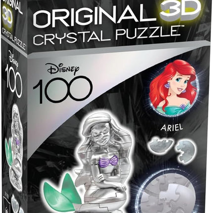 BePuzzled | Disney Platinum Ariel Original 3D Crystal Puzzle, Ages 12 and Up