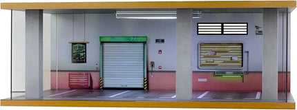 1/24 Scale Die-cast Car Diorama Display Case with Clear Acrylic Cover and LED Lighting for Diecast Model Cars, Lego Speed Champions Cars, Off Road Style