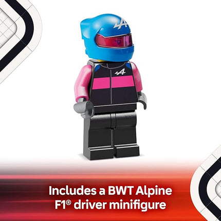 LEGO Speed Champions BWT Alpine F1 Team A524 Race Car Toy - Building Set for Kids, Boys & Girls, Ages 10+ - Toy Car for F1 Fans - Gift Idea for Birthday - 77248