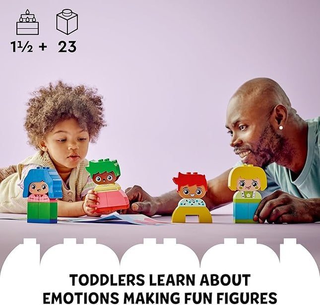 LEGO DUPLO My First Big Feelings & Emotions Interactive Toy, Colored Building Bricks and 4 Characters, Social and Emotional Play for Preschoolers, 1 Year Old and Up, 10415