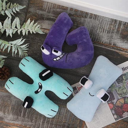 26-Letter Plush Toy Set (A-Z) - Cute Stuffed Plush Toys & Decorative Pillow, Educational Gift for Kids & Fun Home Decor (O)