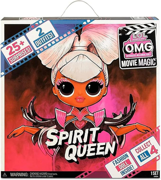 L.O.L. Surprise! OMG Movie Magic Spirit Queen Fashion Doll with 25 Surprises Including 2 Outfits, 3D Glasses, Accessories and Reusable Playset– Gift for Kids, Toys for Girls Boys Ages 4 5 6 7+ Years