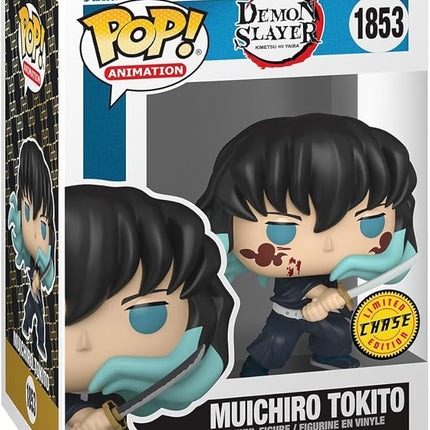 Funko Pop Animation: Demon Slayer - Muichiro - (Attack) - 1/6 Odds for Rare Chase Variant - Collectable Vinyl Figure - Gift Idea - Official Merchandise - Toys for Kids & Adults - Anime Fans