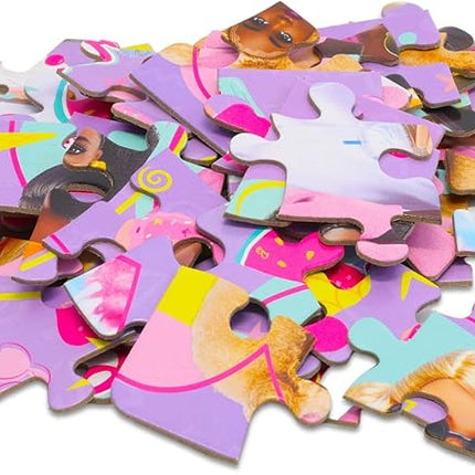 Barbie Lunch Box Puzzle Bundle - Lunchbox with 48 Piece Puzzle, Tattoos, Stickers & More | School Supplies Set for Girls