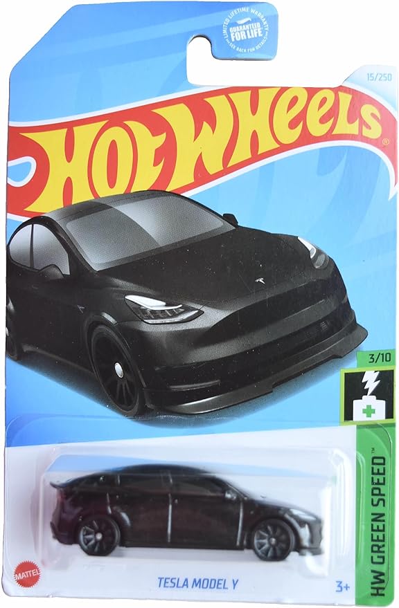 Hot Wheels Tesla Model y, HW Green Speed 3/10 [Black] 15/250