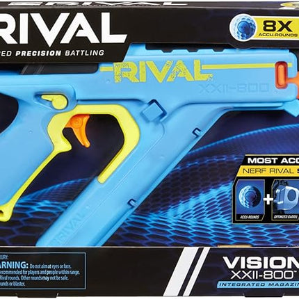NERF Rival Vision XXII-800 Blaster, Most Accurate Rival System, Adjustable Sight, Integrated Magazine, 8 Rival Accu-Rounds