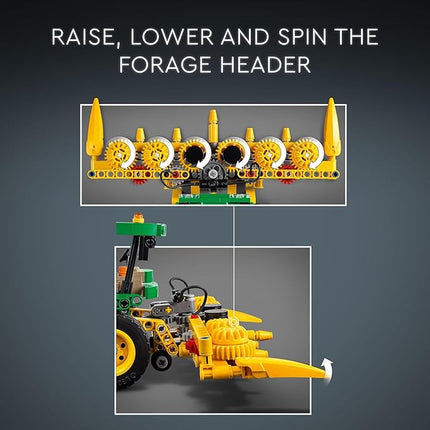 LEGO Technic John Deere 9700 Forage Harvester Tractor Toy, Buildable Farm Toy for Imaginative Play, Kids Truck Gift for Boys and Girls Ages 9 and Up who Love Farming Vehicles, 42168