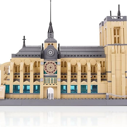 Notre Dame de Paris Building Blocks Set, World Famous History Architectural Model Kit, French Landmark Collection Set for Adults Kids 8+, Gift & Office Home Décor, 1382 PCS