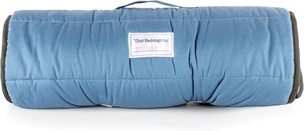 Jay Franco Kids Nap Mat with Embedded Pillow & Blanket – Soft 46"x20" Microfiber Sleeping Bag with Name Tag & Handle