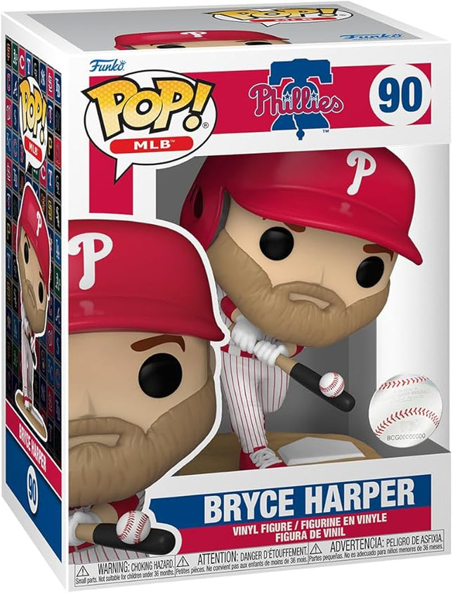 Funko POP! MLB: Phillies - Bryce Harper - Collectable Vinyl Figure - Gift Idea - Official Merchandise - for Kids & Adults - Sports Fans - Model Figure for Collectors and Display