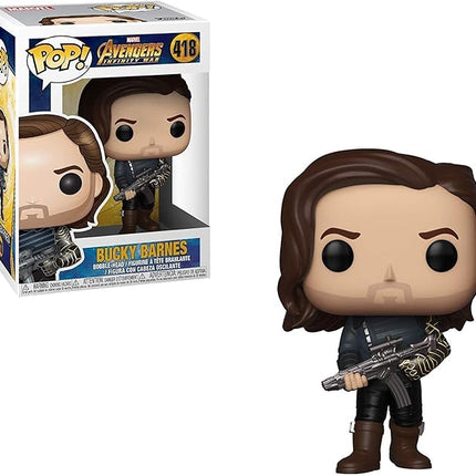 Funko Pop! Marvel: Avengers Infinity War - Bucky Barnes with Weapon, Multicolor, Standard