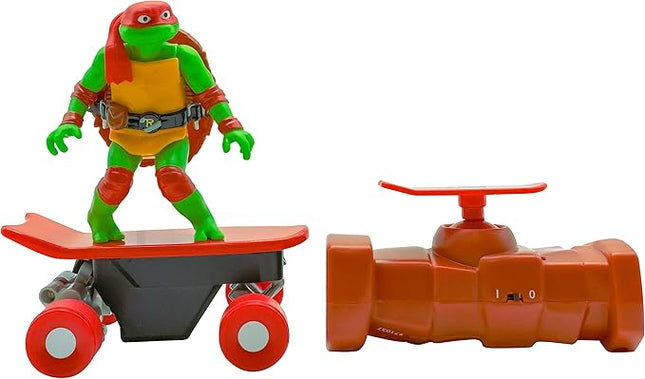 Teenage Mutant Ninja Turtles Toy, Raphael Half Pipe RC Skate Vehicle with Tricks, 2.4 GHz Remote Control TMNT Ninja Turtle Toy, Mutant Mayhem, Ages 5+