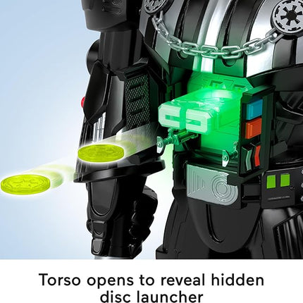 Fisher-Price Imaginext Star Wars Darth Vader Bot 2+ Ft Tall Toy, Lights Sounds & Stormtrooper Metal Character Key for Kids Ages 3+ Years