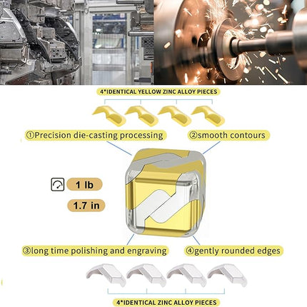 Metal-Puzzles Brain-Teaser 3D-Toys: Fidget-Toys Cool-Gadgets-Stuff Square-Cube-Box Puzzle-Toy ADHD Tools Stress Relief Gift for Kid Children Teen Adult Office Home School Christmas