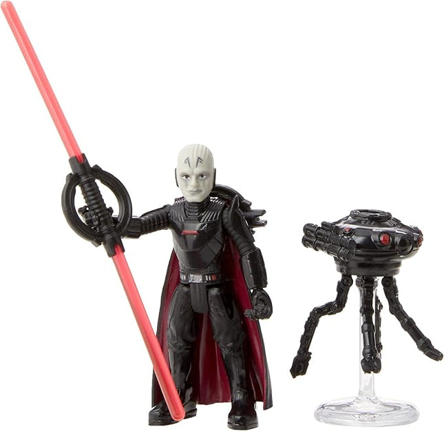 STAR WARS Mission Fleet Gear Class Duel in The Darkness, 2.5-Inch-Scale Grand Inquisitor Action Figure, Toy for Kids Ages 4 and Up