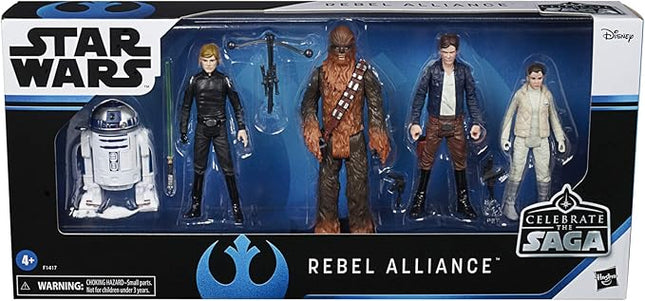 STAR WARS Celebrate The Saga Toys Rebel Alliance Figure Set, 3.75-Inch-Scale Collectible Action Figure 5-Pack, Toys for Kids Ages 4 & Up (Amazon Exclusive)