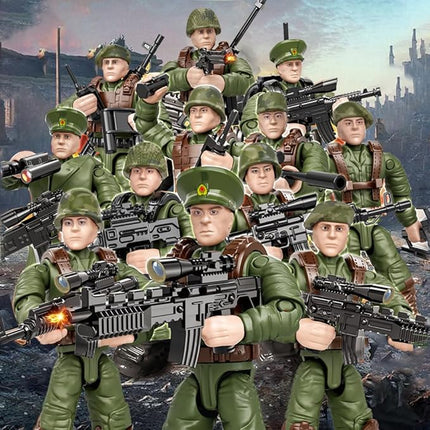 YEIBOBO ! Minifigures Blind Bags, Military Action Figures with Weapons and Accessories Mystery Pack Wolf Marines