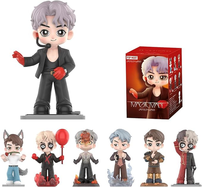 POP MART Jackson Wang Magic Man Series Figures, Blind Box Figures, Random Design Action Figures Collectible Toys Home Decorations, Holiday Birthday Gifts for Girls and Boys, Single Box