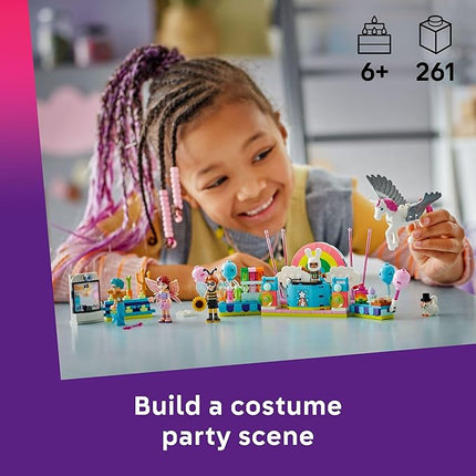 LEGO Friends Costume Party with Unicorn & Fairy Pretend Play Building Toy - Interactive Storytelling Playset with Cat and Unicorn Toys - Creative Birthday Gift Idea for Girls & Boys, 6+ - 42661