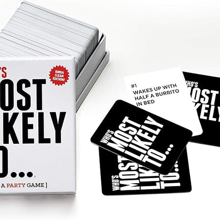 DSS Games Who's Most Likely to... Kinda Clean Family Edition [A Party Game] | Game Night, Big Groups, Halloween