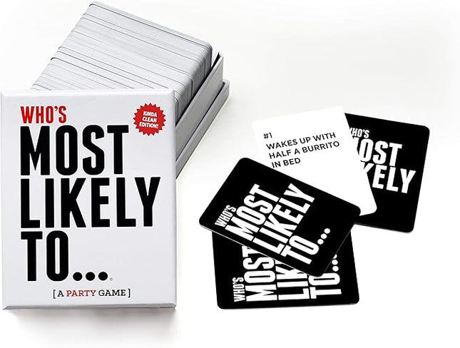 DSS Games Who's Most Likely to... Kinda Clean Family Edition [A Party Game] | Game Night, Big Groups, Halloween
