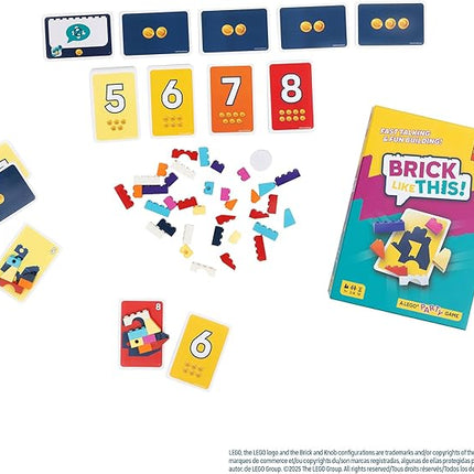 Brick Like This! The Official Lego Party Game - A Fast, Fun Building Game for Families, Kids, Teens & Adults, Ages 7+, 2-8 Players, 15 Minute Playtime