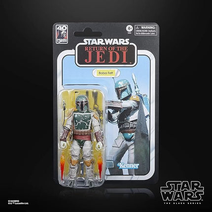 STAR WARS The Black Series Boba Fett, 40th Anniversary Return of The Jedi 6-Inch Collectible Action Figures, Ages 4 and Up