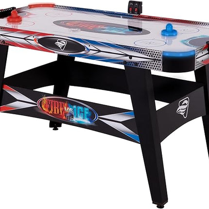 Triumph Sports Fire ‘n Ice LED Light-Up 54" Air Hockey Table Includes 2 LED Hockey Pushers and LED Puck