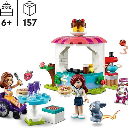 LEGO Friends Pancake Shop 41753 Building Toy Set, Pretend Creative Fun for Boys and Girls Ages 6+, with 2 Mini-Dolls and Accessories, Inspire Imaginative Role Play