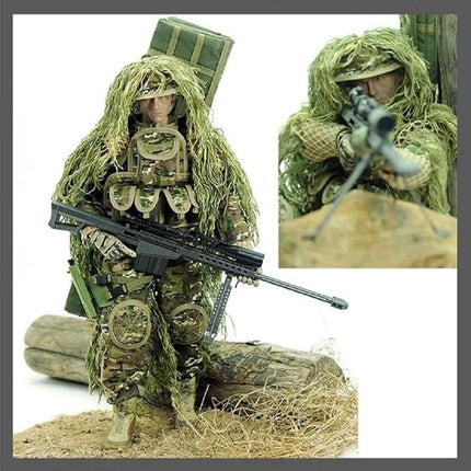 YEIBOBO ! Highly Detail Special Forces 12inch Action Figure SWAT Team (Sniper - All Terrain)