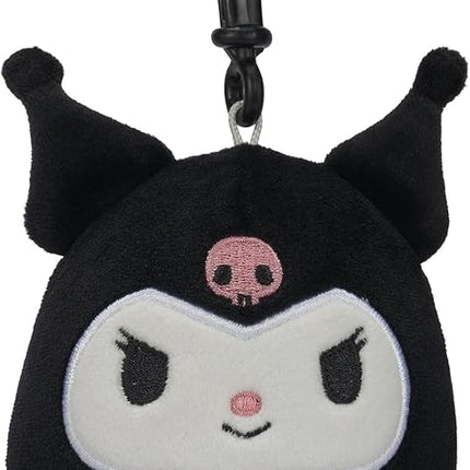 Squishmallows Original Sanrio 3.5-Inch Cinnamoroll, Hello Kitty, Kuromi, + My Melody 4-Pack – Official Jazwares Plush (Clips)